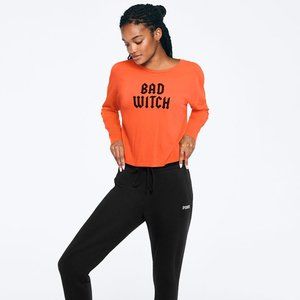 Victoria's Secret PINK Cropped Tee Bad Witch NEW